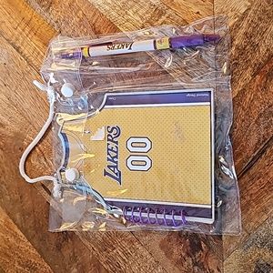 Lakers NBA small notebook and pen set
